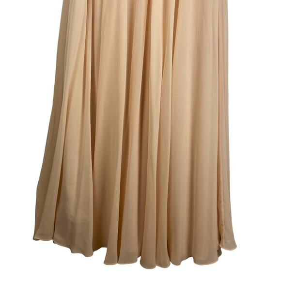 New Jenny Yoo Inesse Bridesmaid Dress Chiffon Soft Blush Romantic Womens Size 4 - Picture 8 of 11